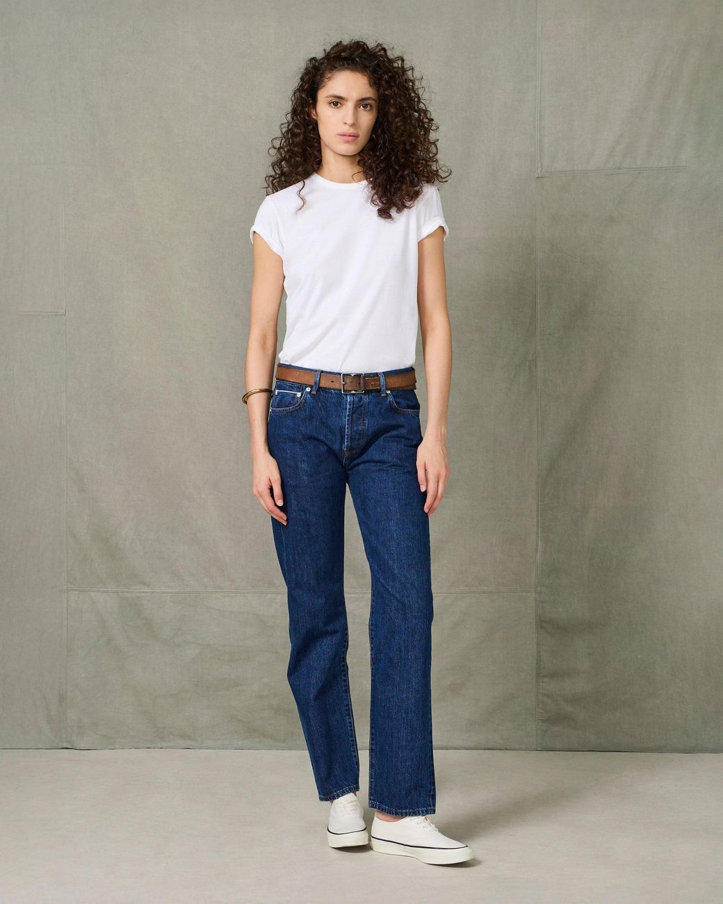Officine Generale Green Boyfriend Fit Denim
