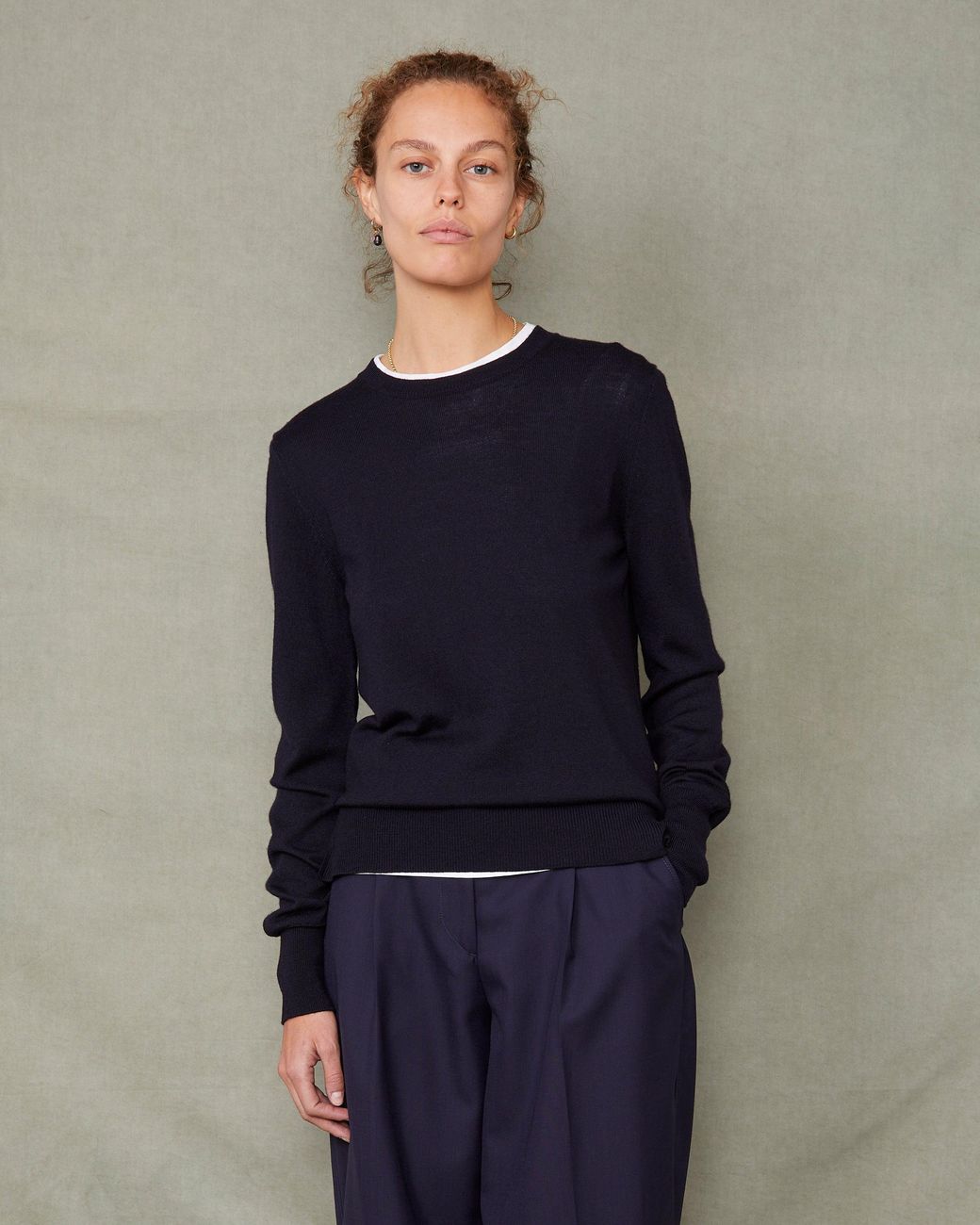 Pull Nine Officine Generale en coloris Blue