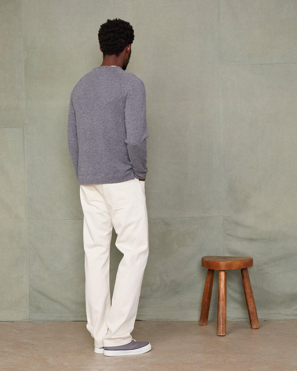 Officine Generale Gray Nate Sweater