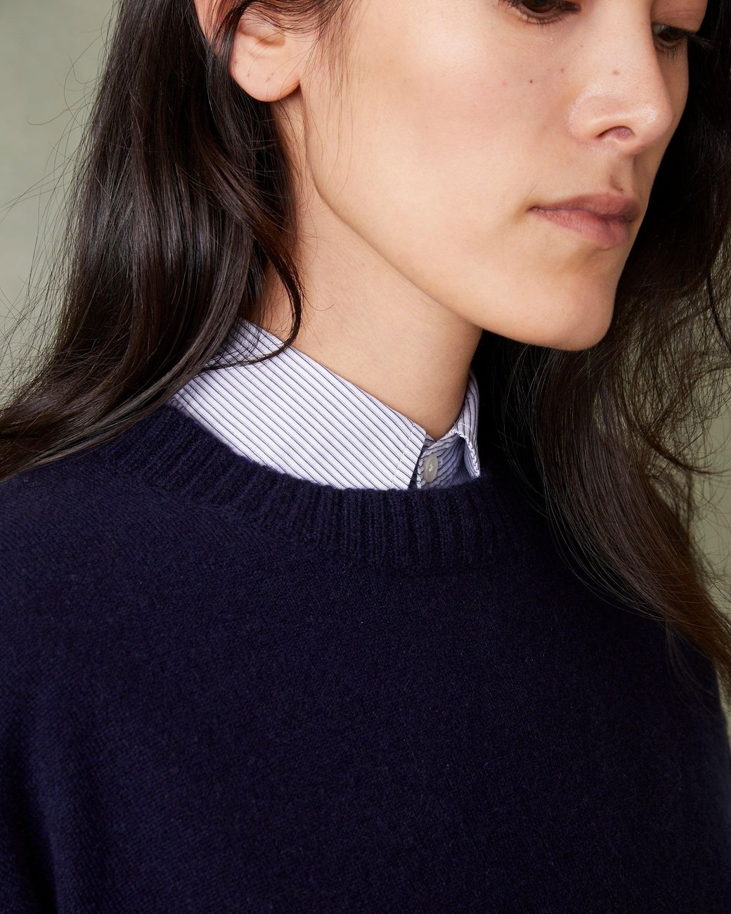 Officine Generale Blue Nicky Sweater