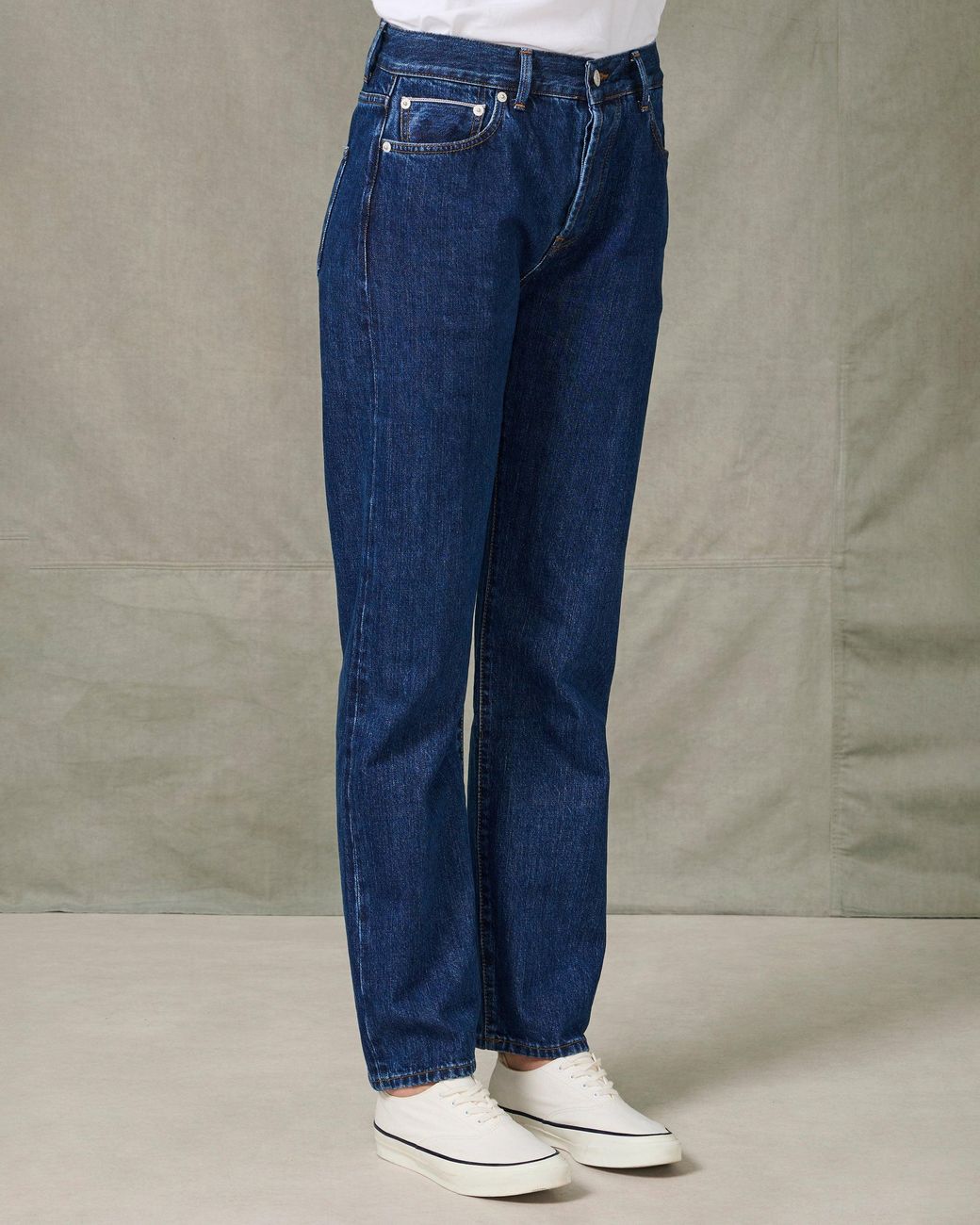 Officine Generale Green Boyfriend Fit Denim