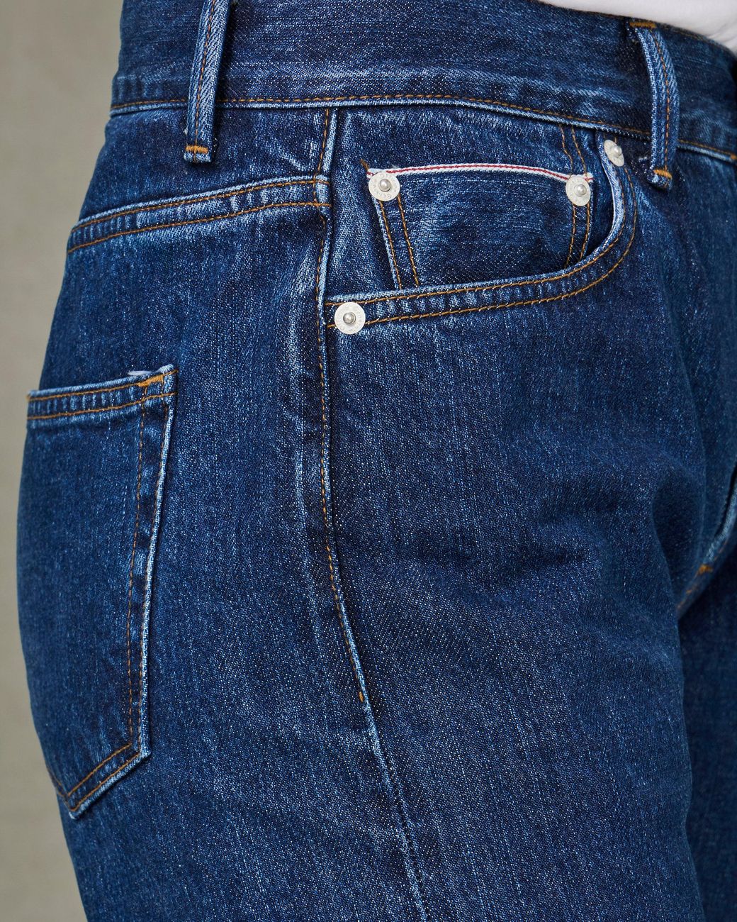 Officine Generale Green Boyfriend Fit Denim