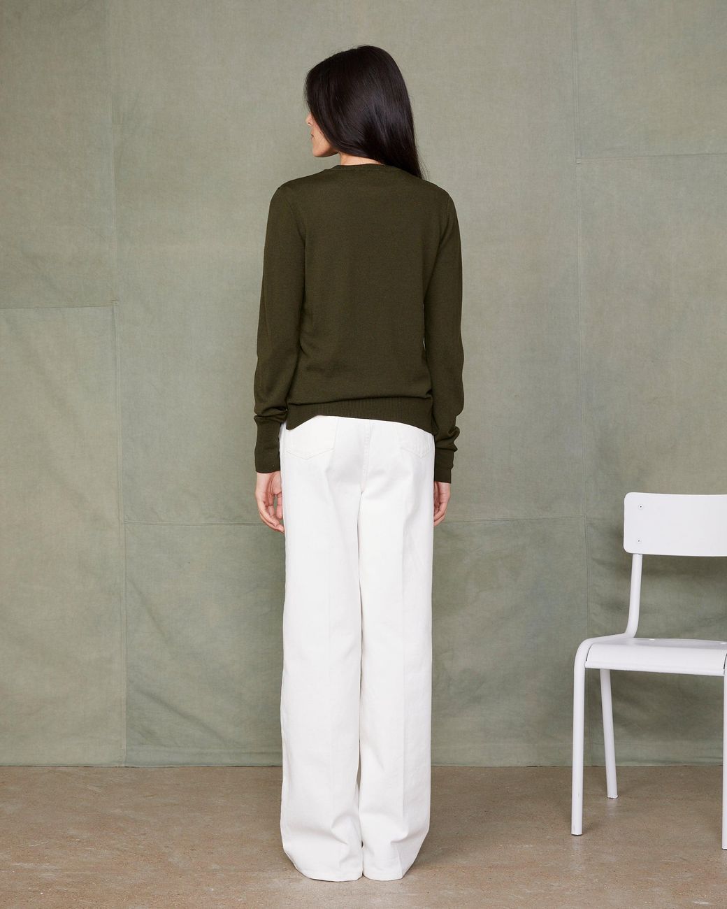 Officine Generale Green Nine Crew Neck