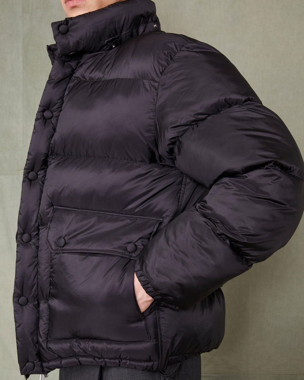 Officine Generale Gray Down Jacket for men