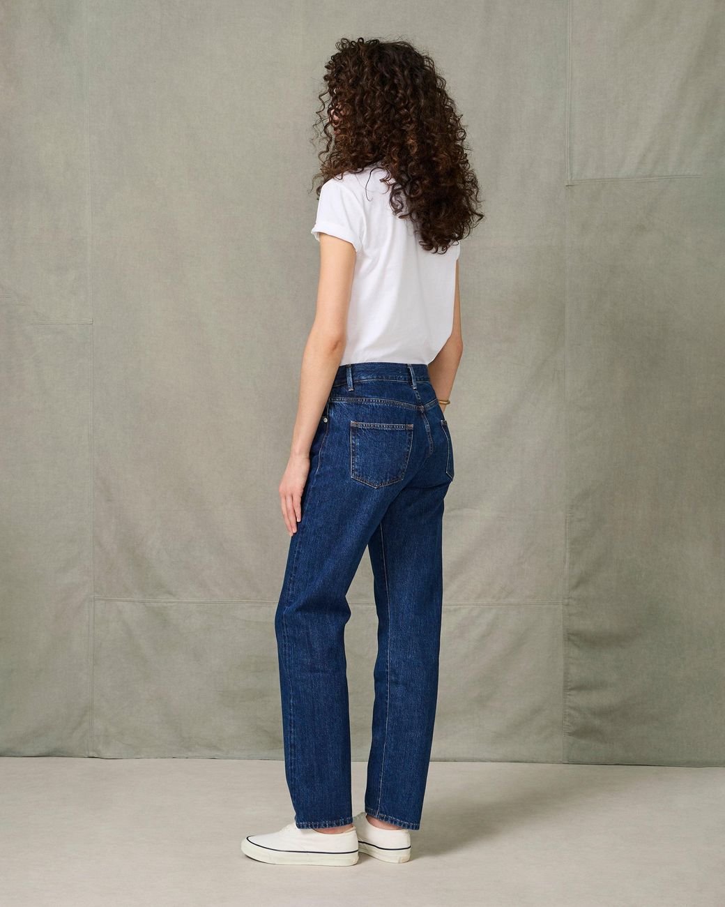 Officine Generale Green Boyfriend Fit Denim