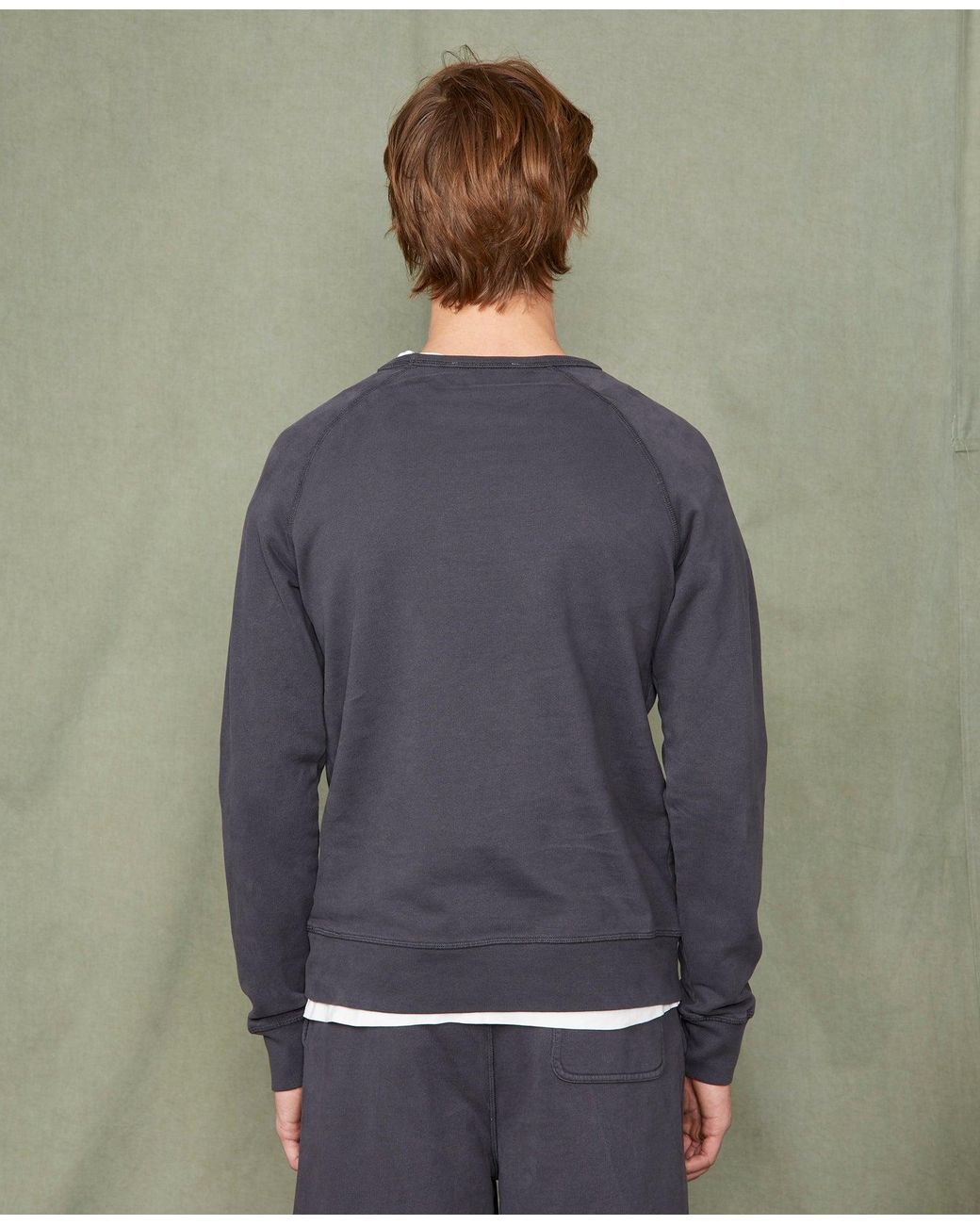 Officine Generale Green Crew Neck Sweatshirt