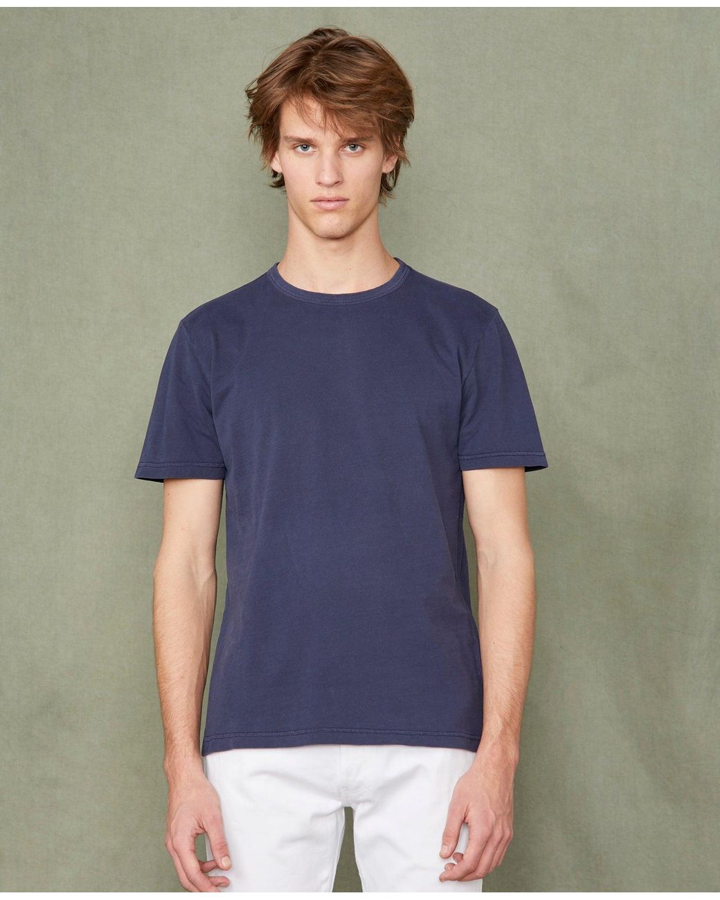 Officine Generale Green Crew Neck T-Shirt
