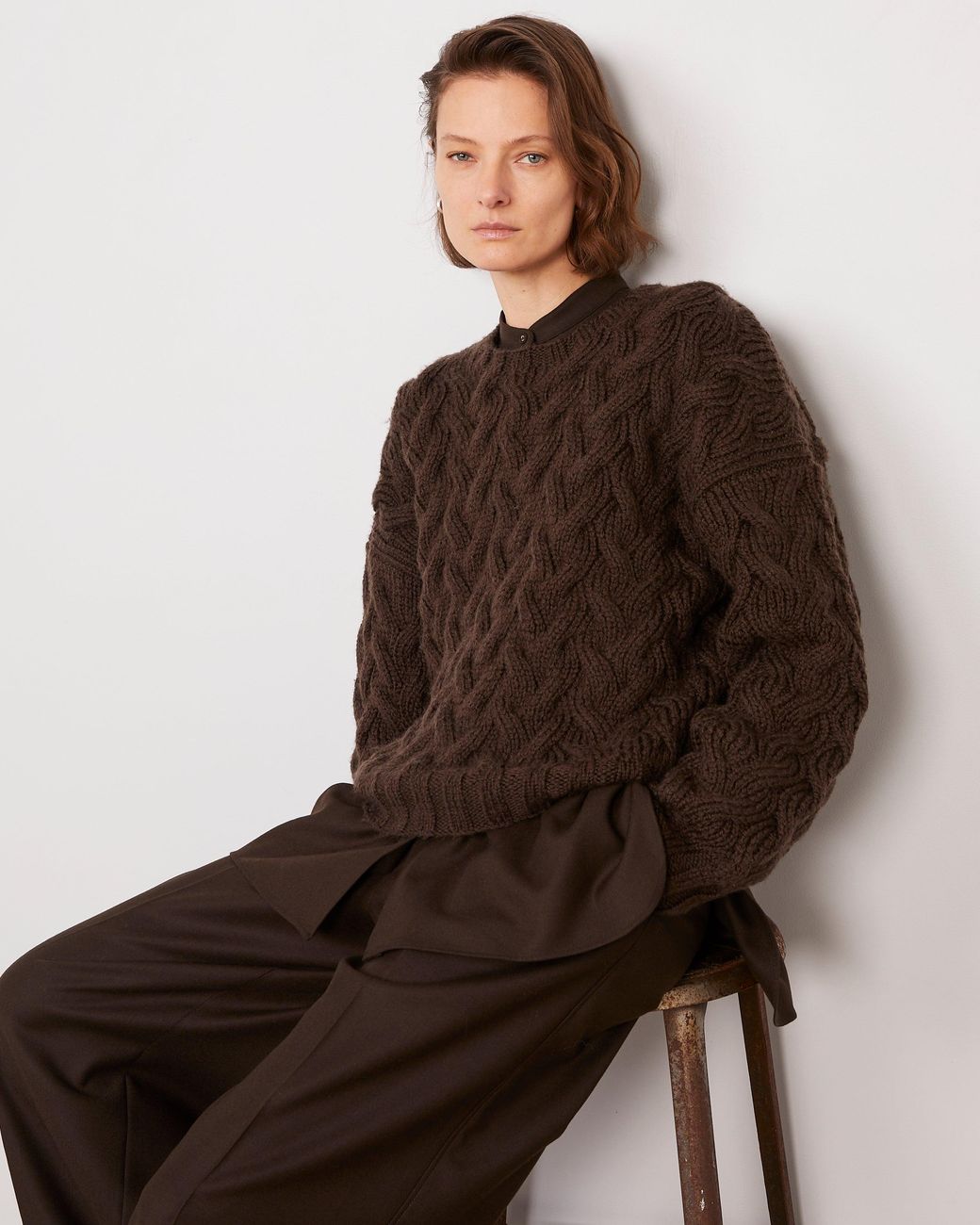 Pull Misa Officine Generale en coloris Brown