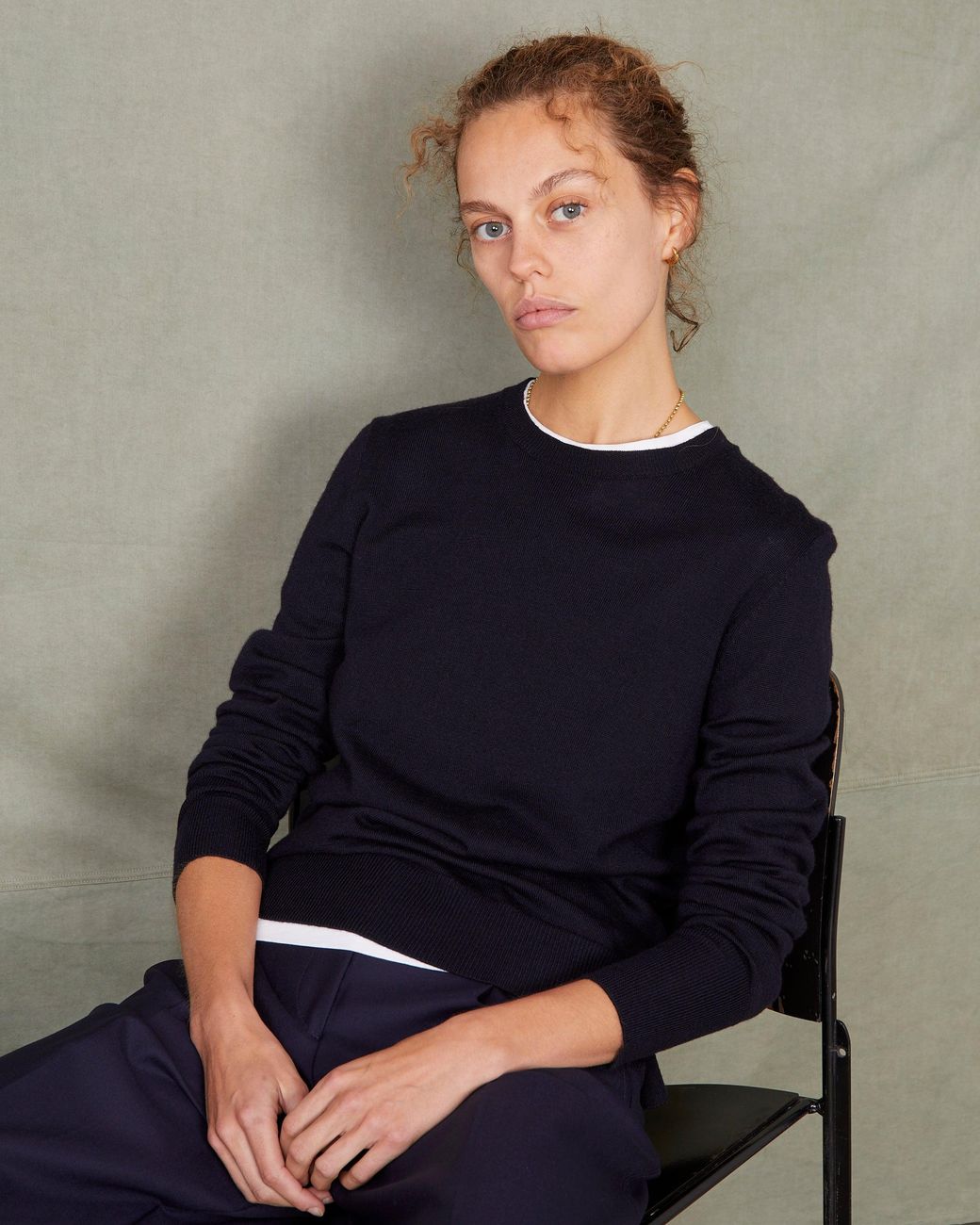 Pull Nine Officine Generale en coloris Blue