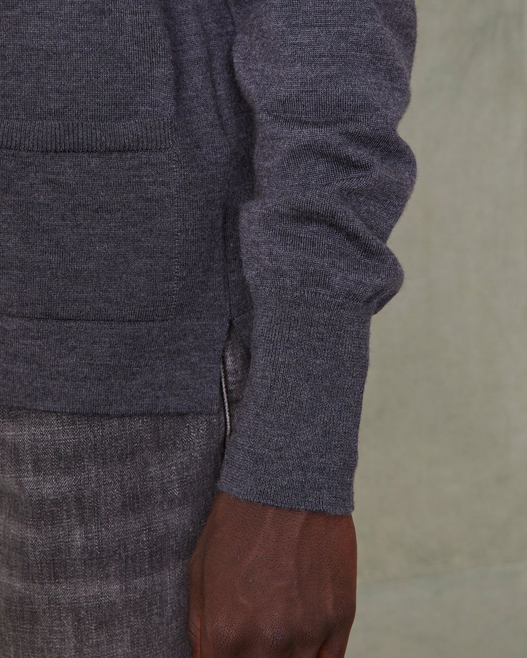 Officine Generale Green Knitted Cardigan
