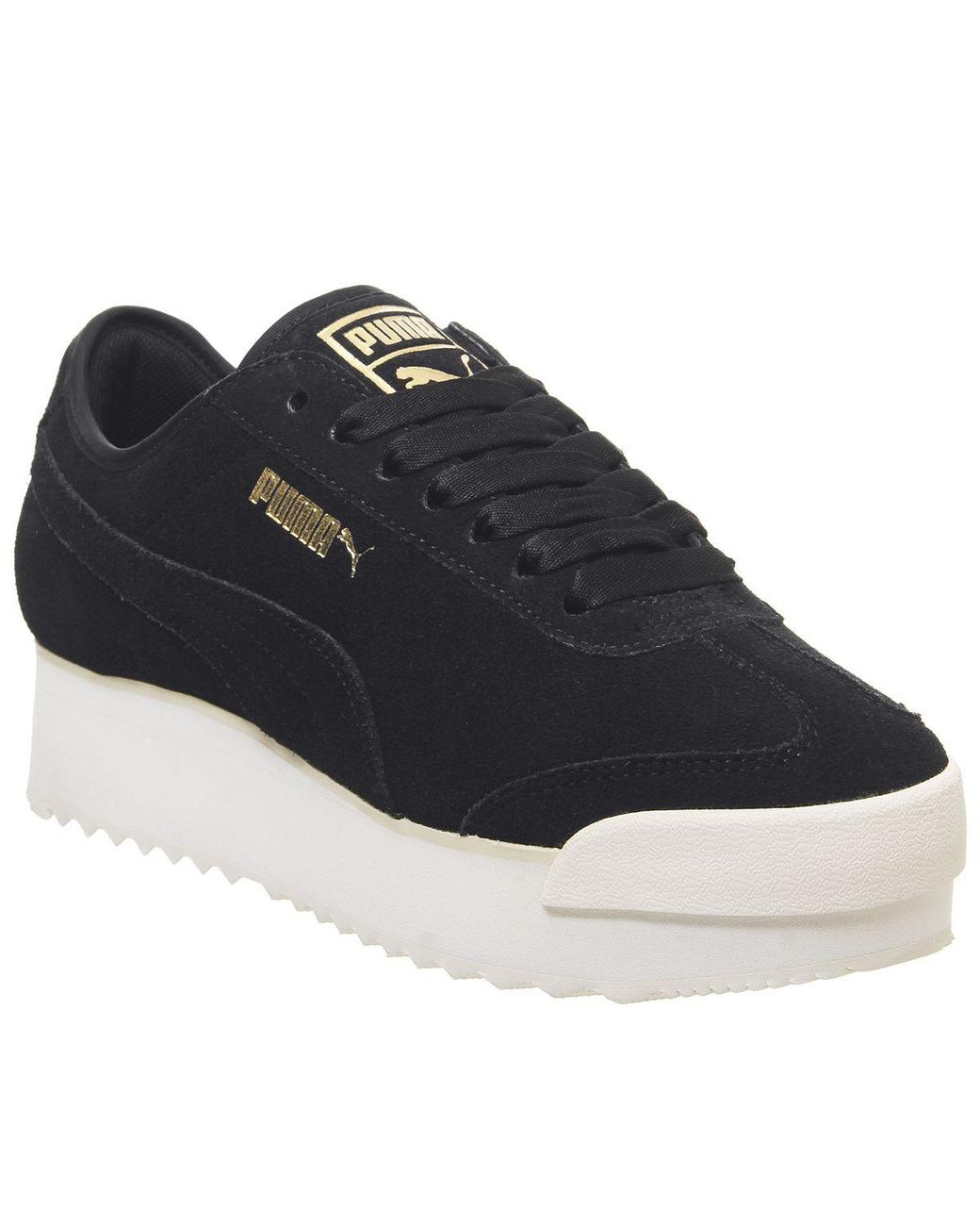 all black puma suede platform