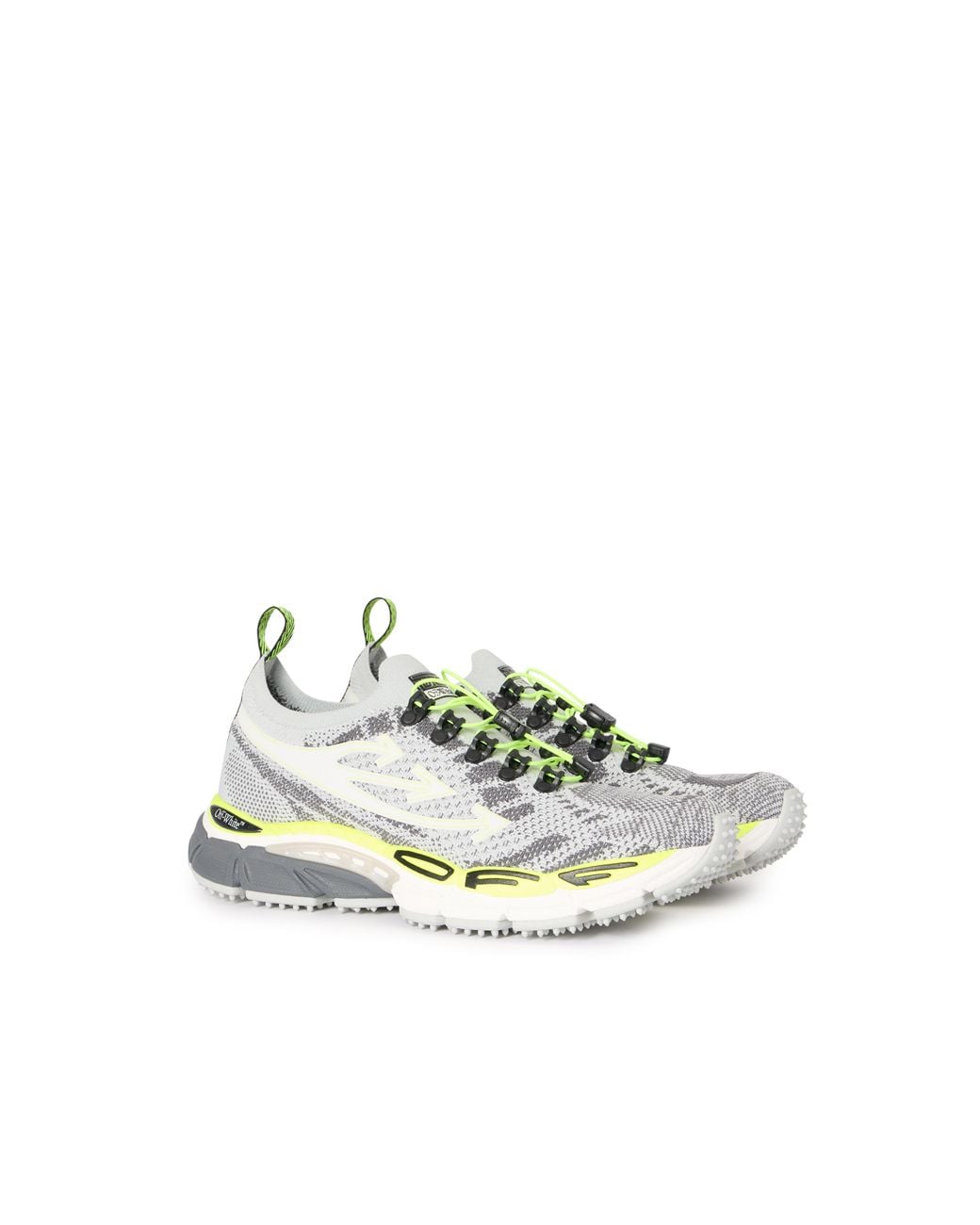 Off-White c/o Virgil Abloh Metallic Be Right Back Knit Sneakers for men