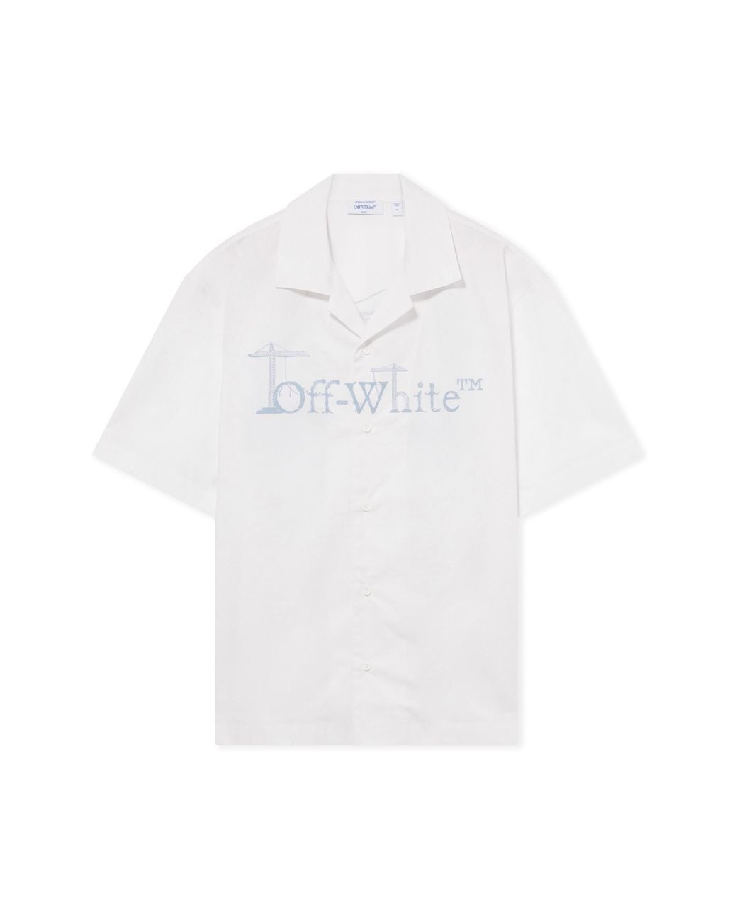 Off-White c/o Virgil Abloh White City Nature Poplin Bowling Shirt for men