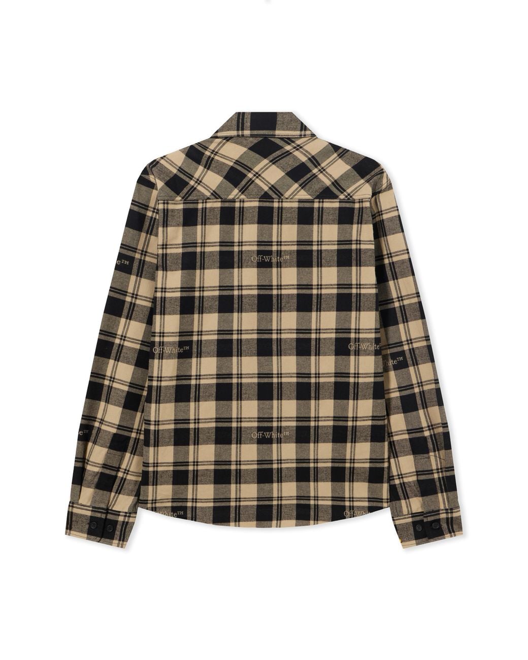Off-White c/o Virgil Abloh Green Check Flann Shirt for men