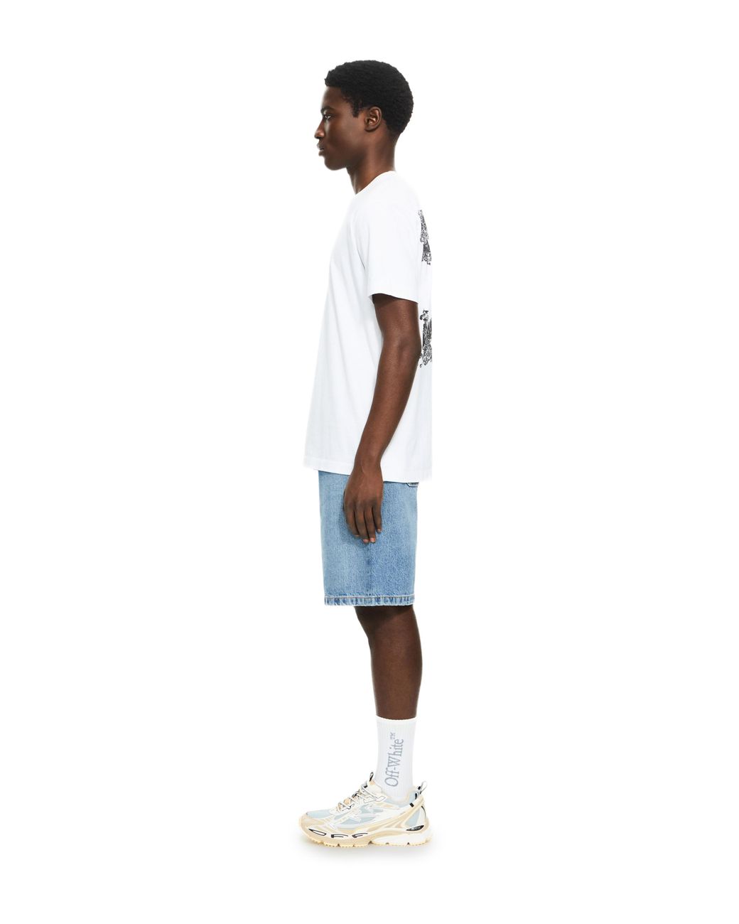 Off-White c/o Virgil Abloh White Heraldic Arrow Slim T-Shirt for men