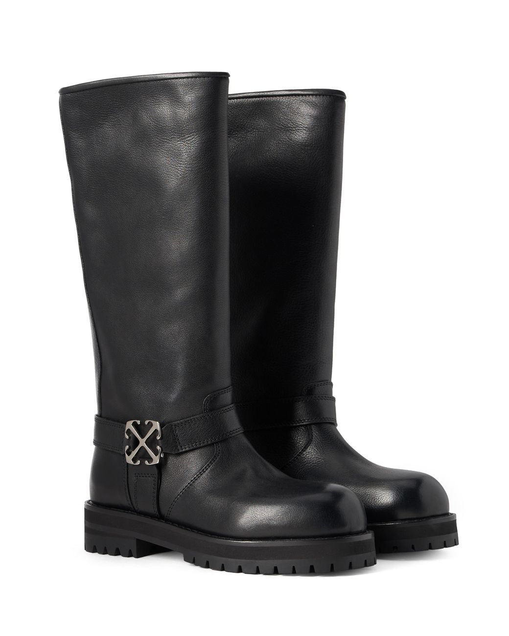Off-White c/o Virgil Abloh Black Off Track High Boots