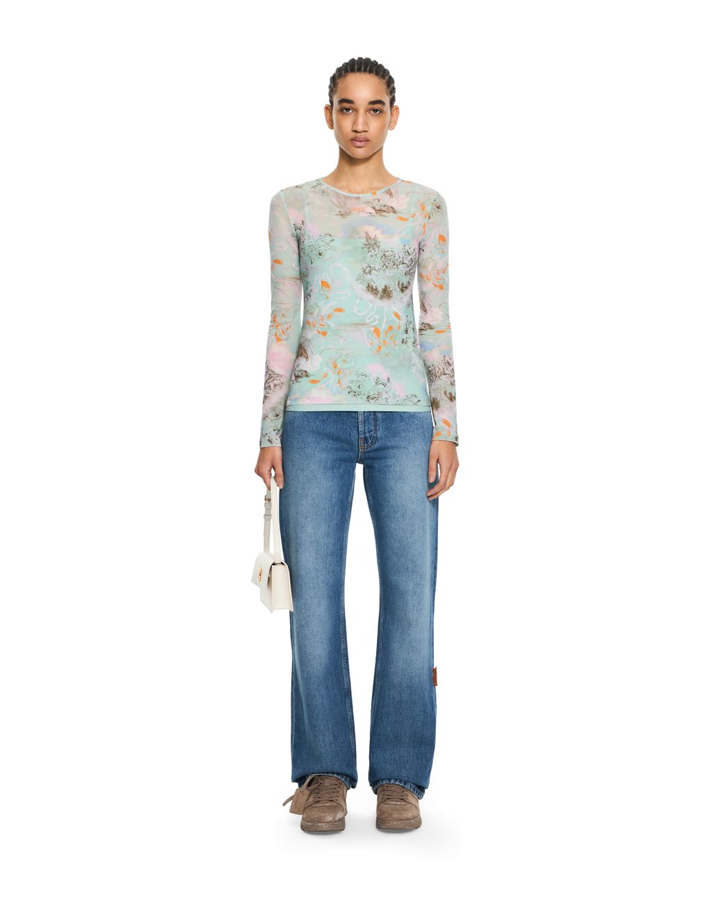 Off-White c/o Virgil Abloh Blue Light Jersey Storytelling Double Top