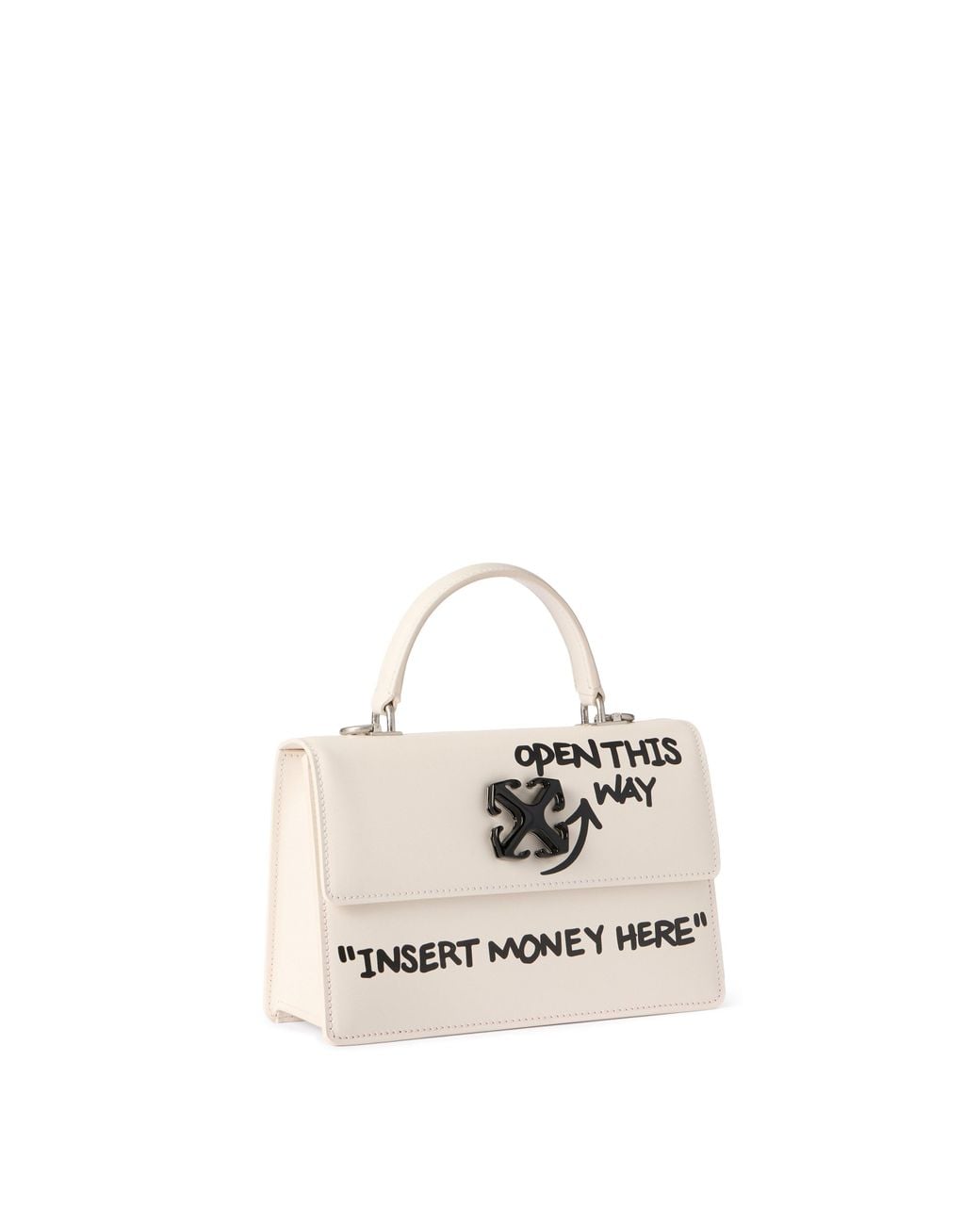 Off-White c/o Virgil Abloh Natural Jitney 1.4 Top Handle Bag