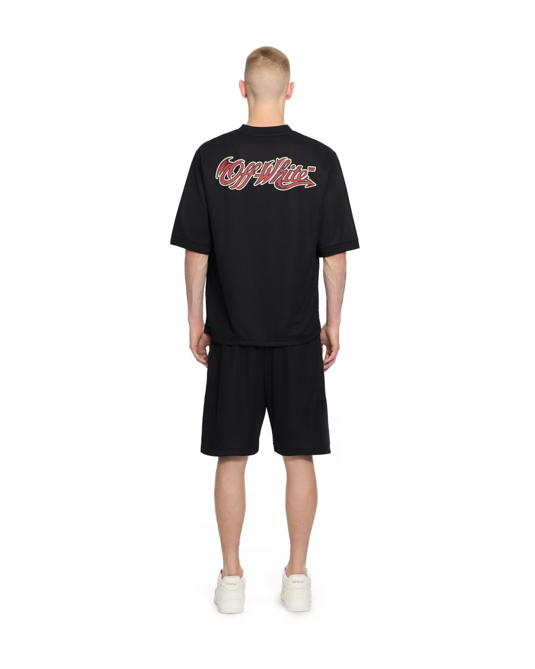 Off-White c/o Virgil Abloh Black Off- C/O Ac Milan Tech T-Shirt for men