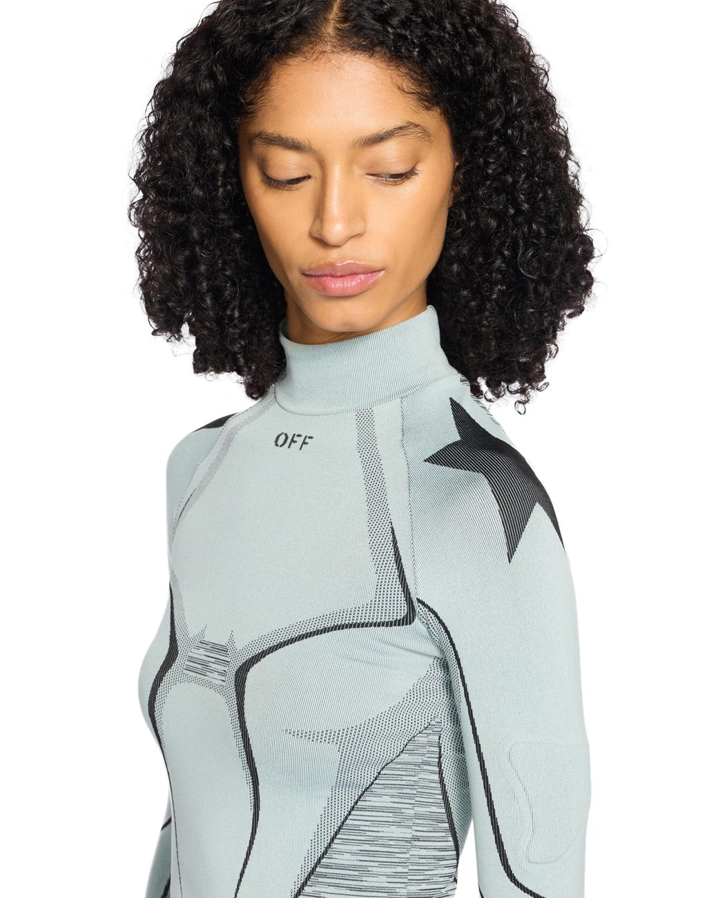 Off-White c/o Virgil Abloh Blue Seamless Race Top