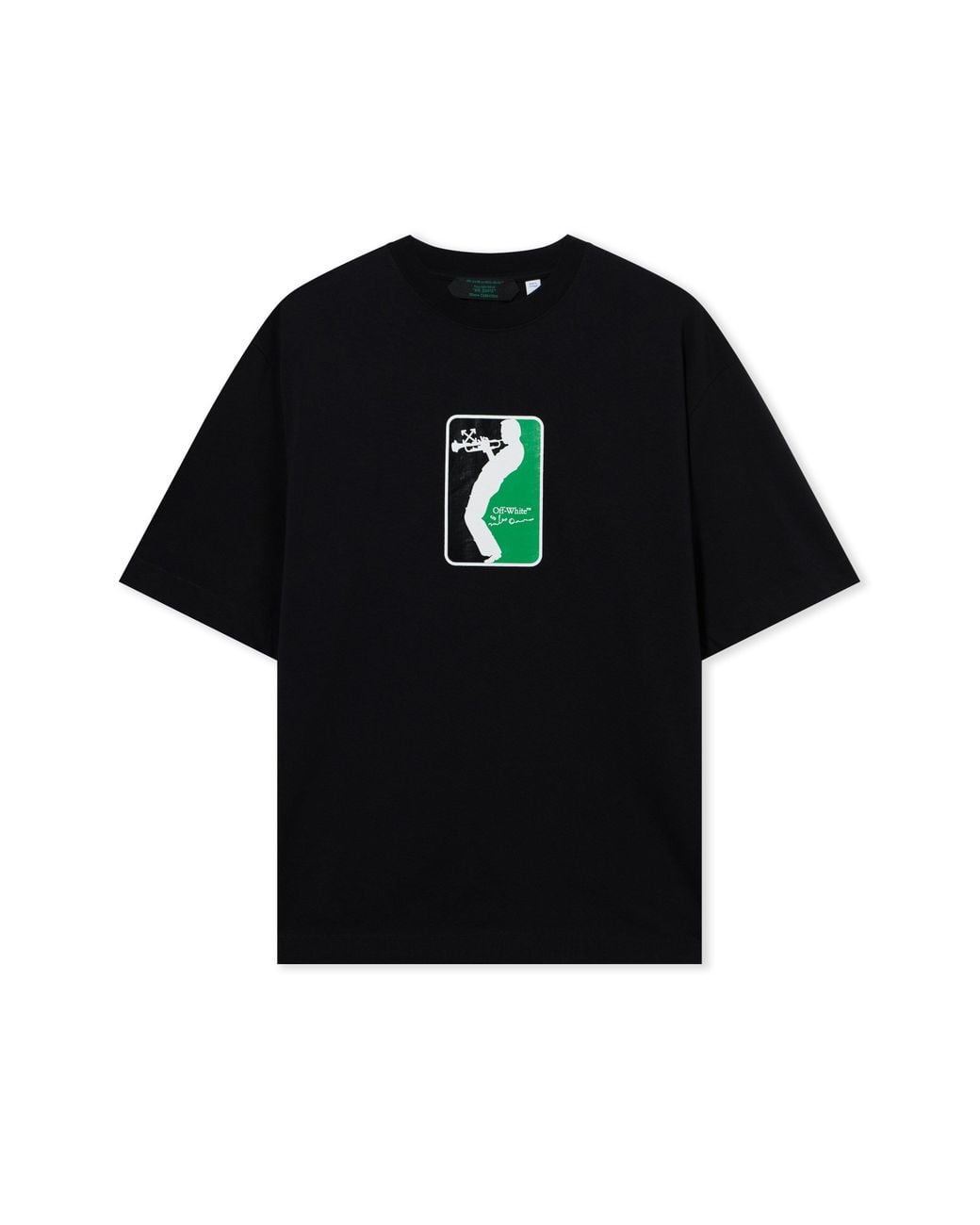 Off-White c/o Virgil Abloh Black Miles Davis League Skate T-Shirt for men