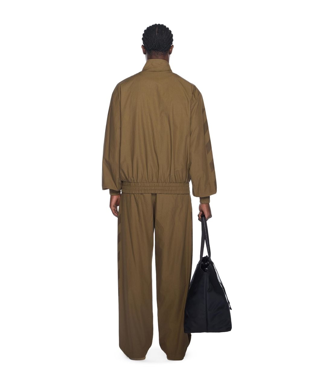 Off-White c/o Virgil Abloh Green Diagonal Cotton Tracktop for men