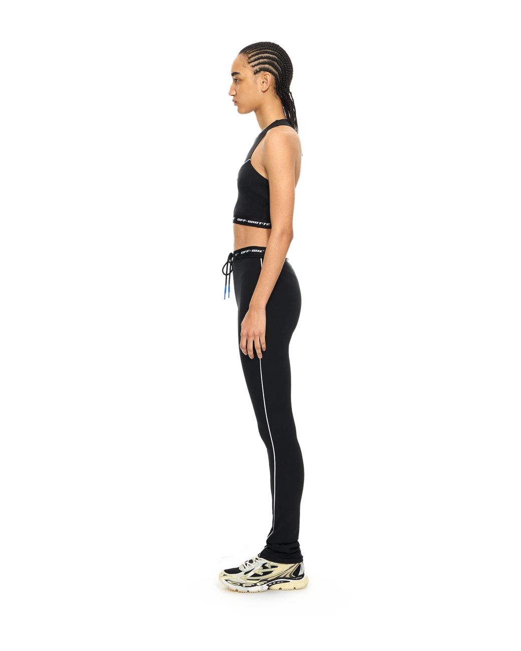 Off-White c/o Virgil Abloh Black Logoband Crop Top