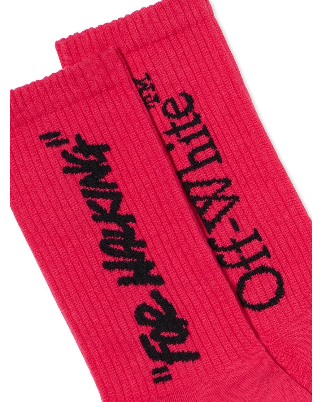 Off-White c/o Virgil Abloh Pink Mid Calf Socks