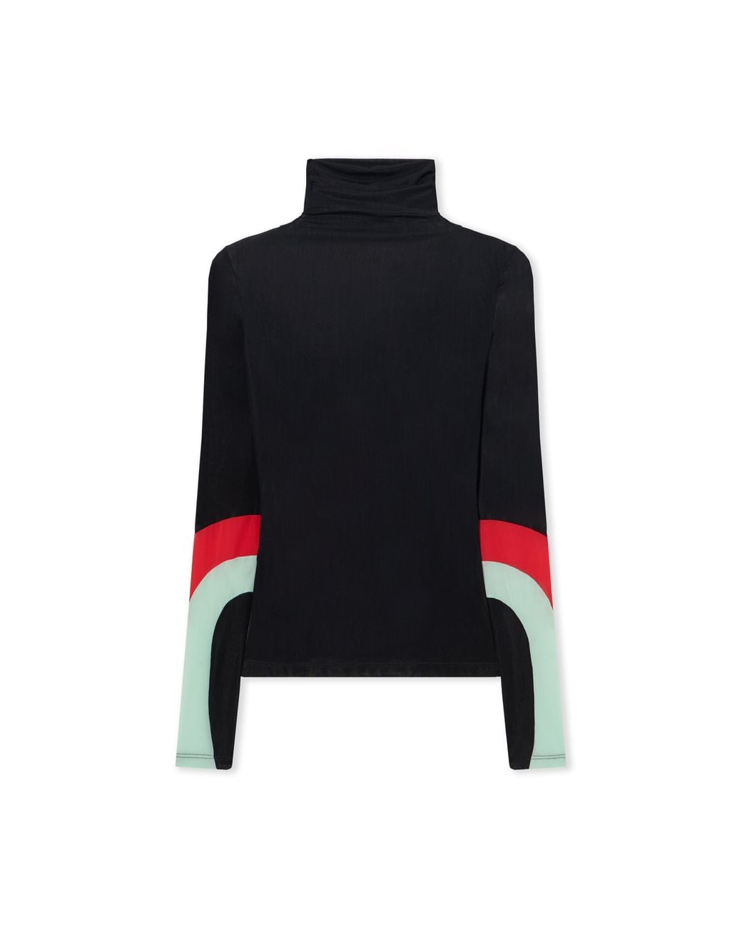 Off-White c/o Virgil Abloh Black Long-Sleeved Turtleneck With Color Insert