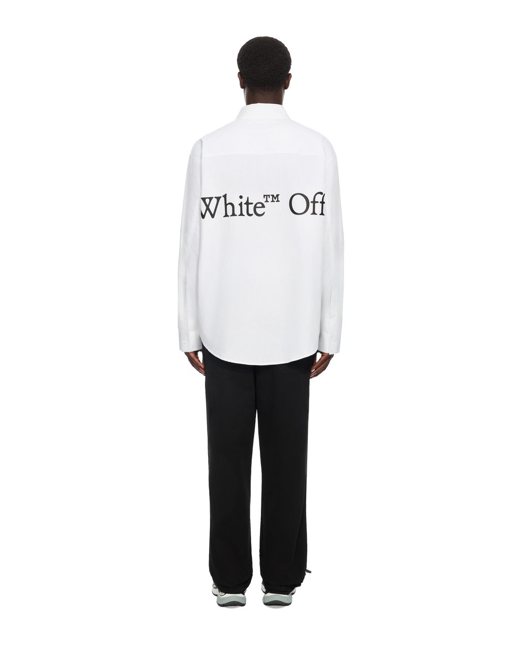 Off-White c/o Virgil Abloh White Bookish Scarf Poplin Overshirt for men