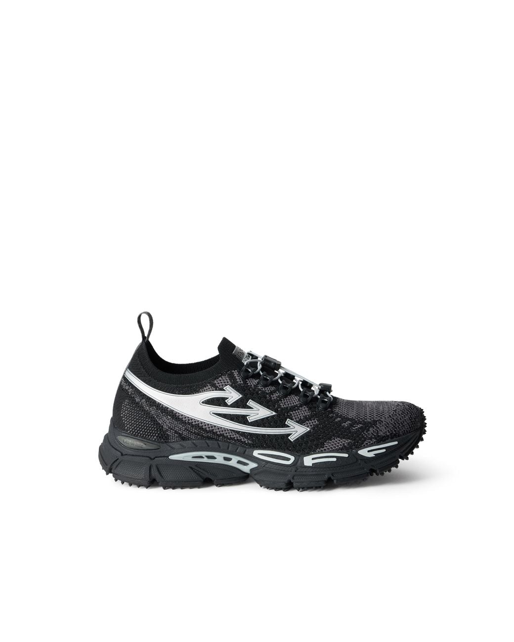Off-White c/o Virgil Abloh Black Be Right Back Knit Sneakers for men