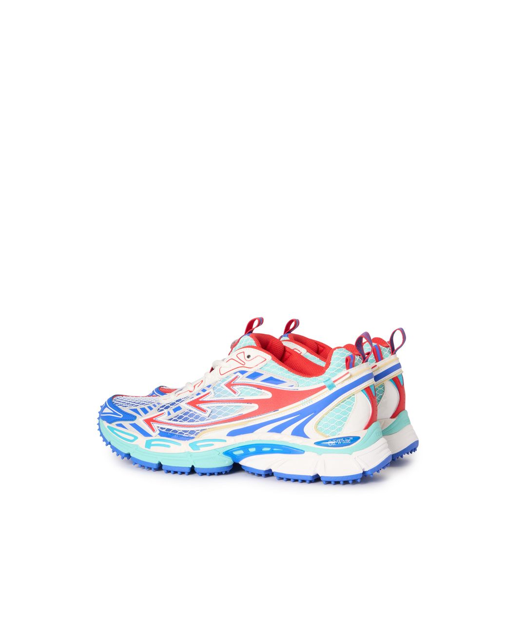 Off-White c/o Virgil Abloh Blue Be Right Back Fishnet Sneakers for men