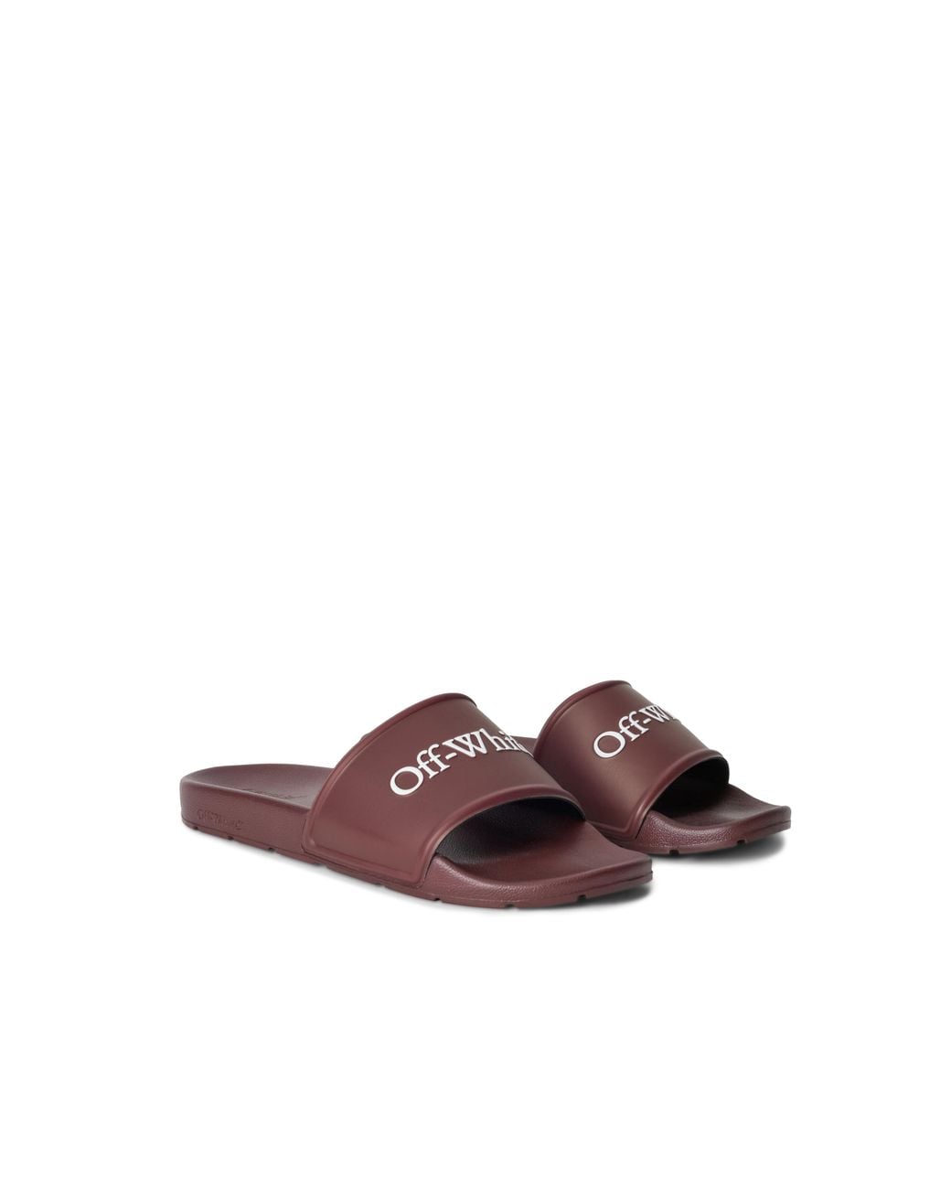 Off-White c/o Virgil Abloh Brown Bookish Sliders for men