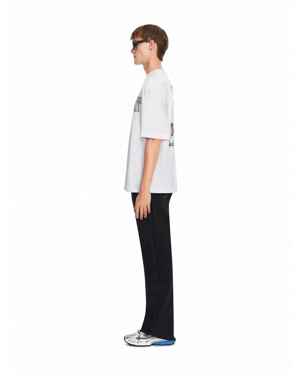 Off-White c/o Virgil Abloh White Motion Arrow Skate T-Shirt for men