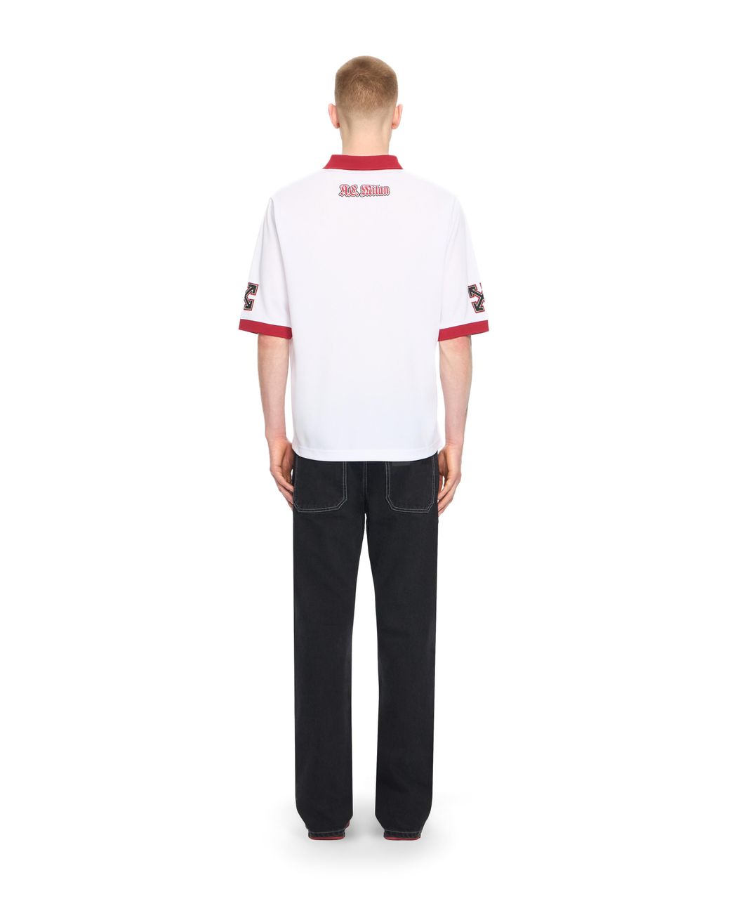 Off-White c/o Virgil Abloh White Off- C/O Ac Milan Arrow Tech T-Shirt for men
