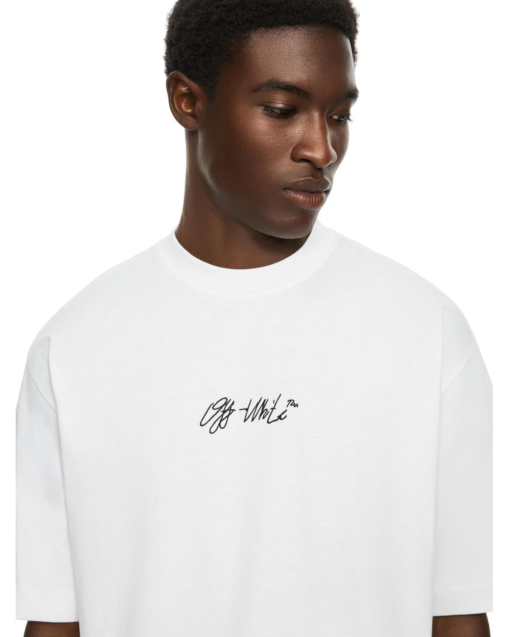 Off-White c/o Virgil Abloh White Mercy Scribble Skate T-Shirt for men