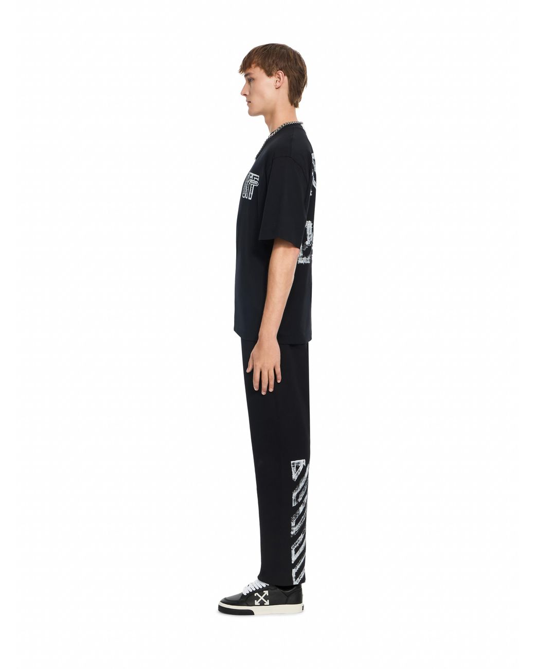 Off-White c/o Virgil Abloh Black Motion Arrow Cuffed Sweatpants for men