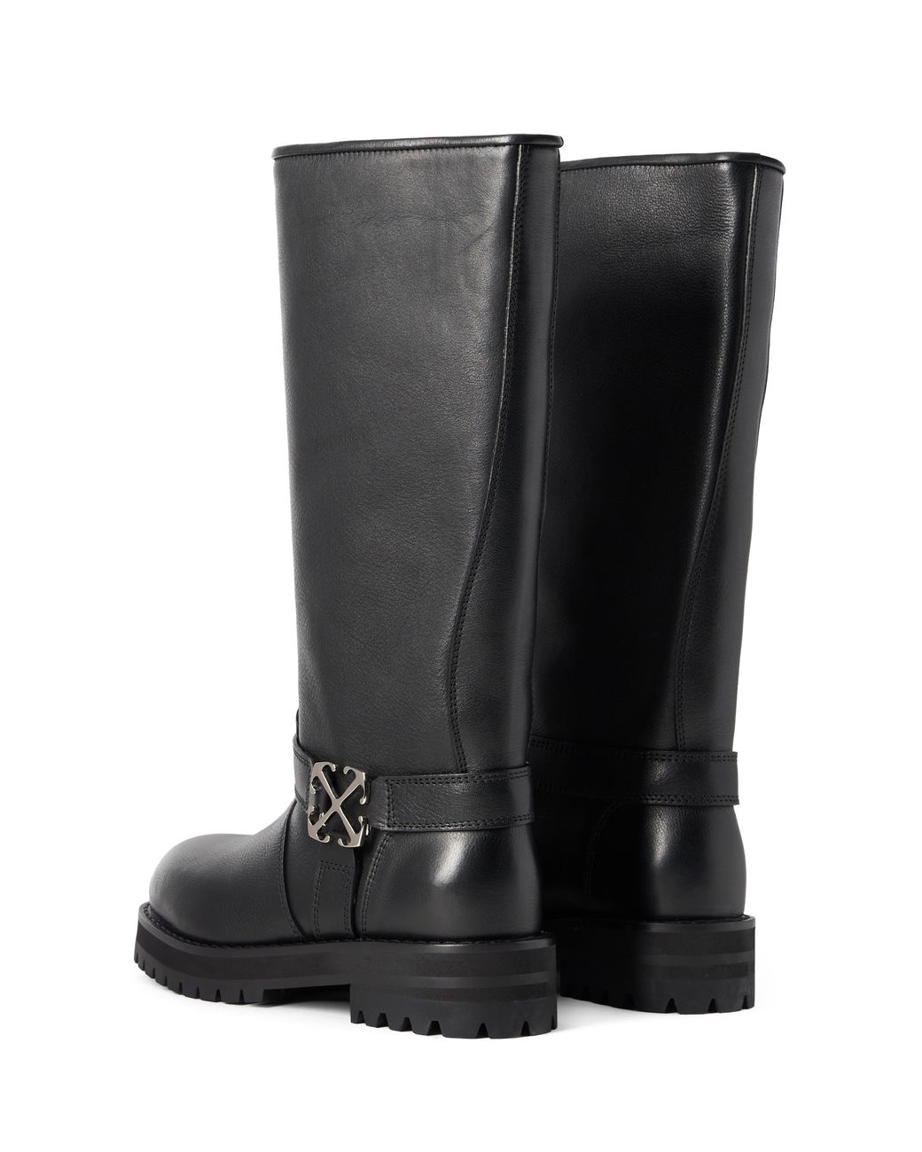Off-White c/o Virgil Abloh Black Off Track High Boots