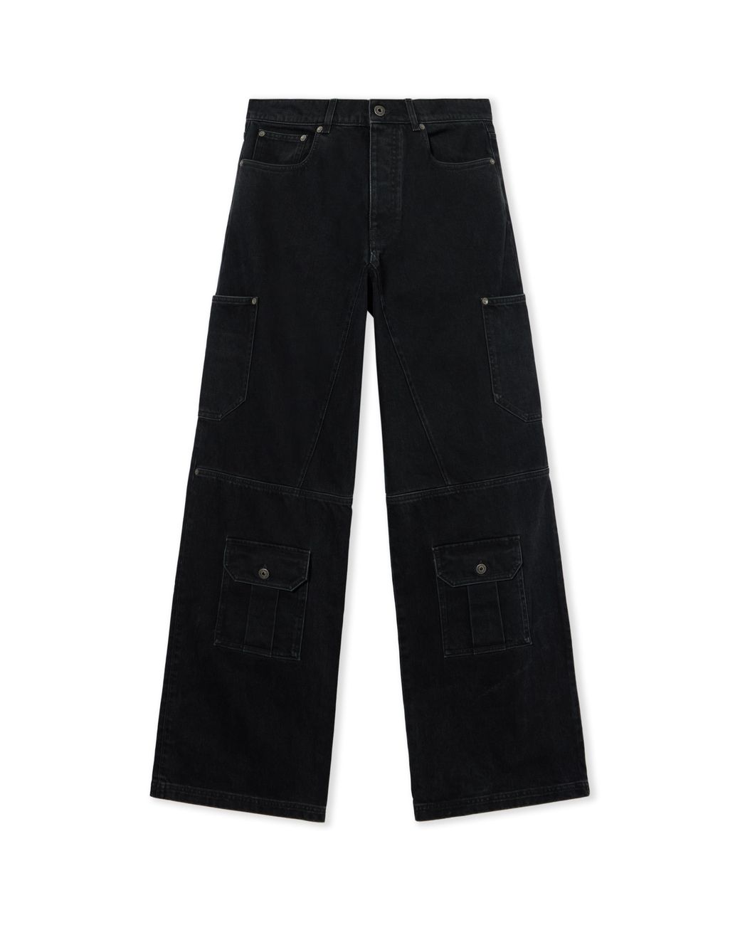 Off-White c/o Virgil Abloh Black Half Arrow Cargo Jeans for men