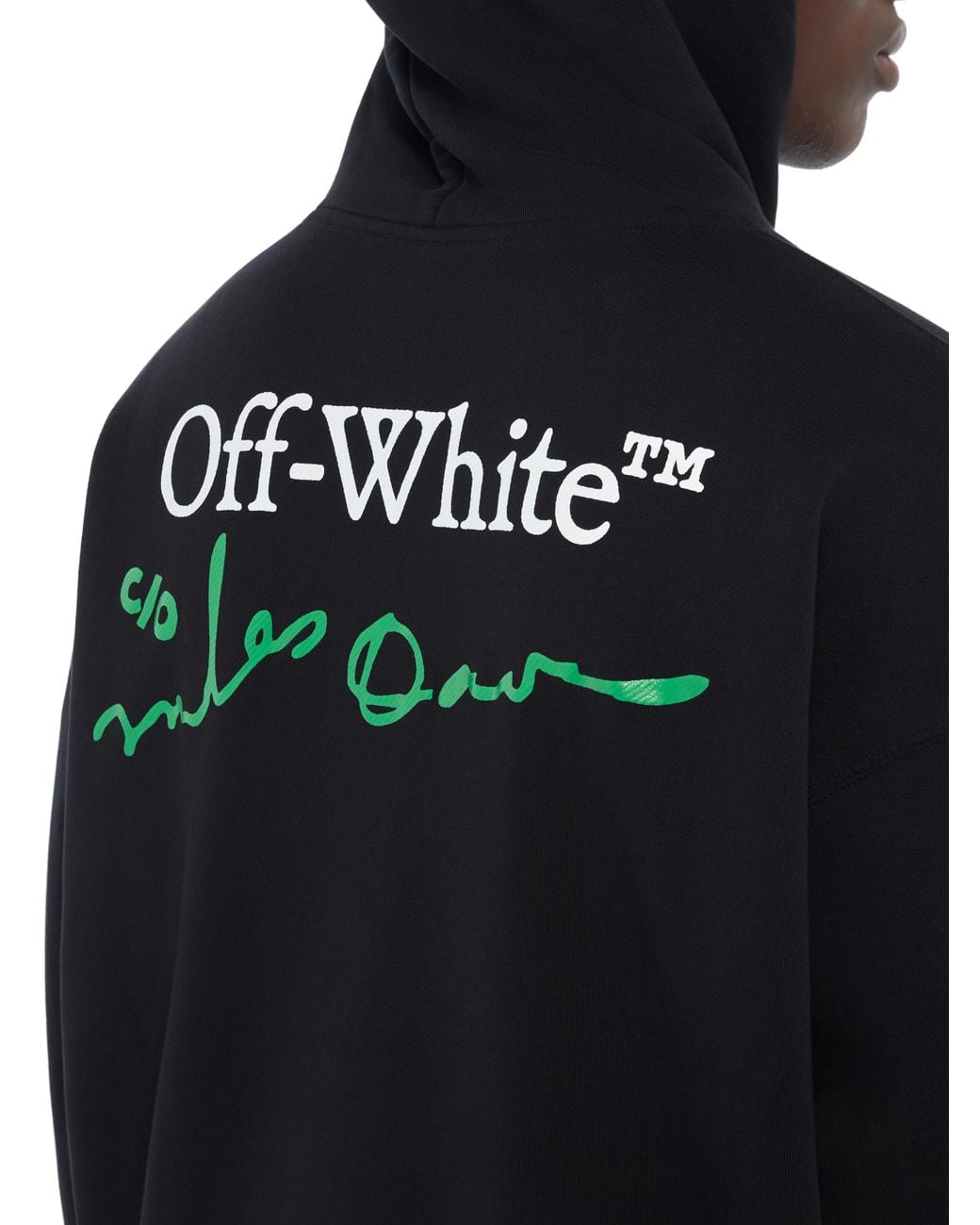 Off-White c/o Virgil Abloh Black Miles Davis League Skate Hoodie for men