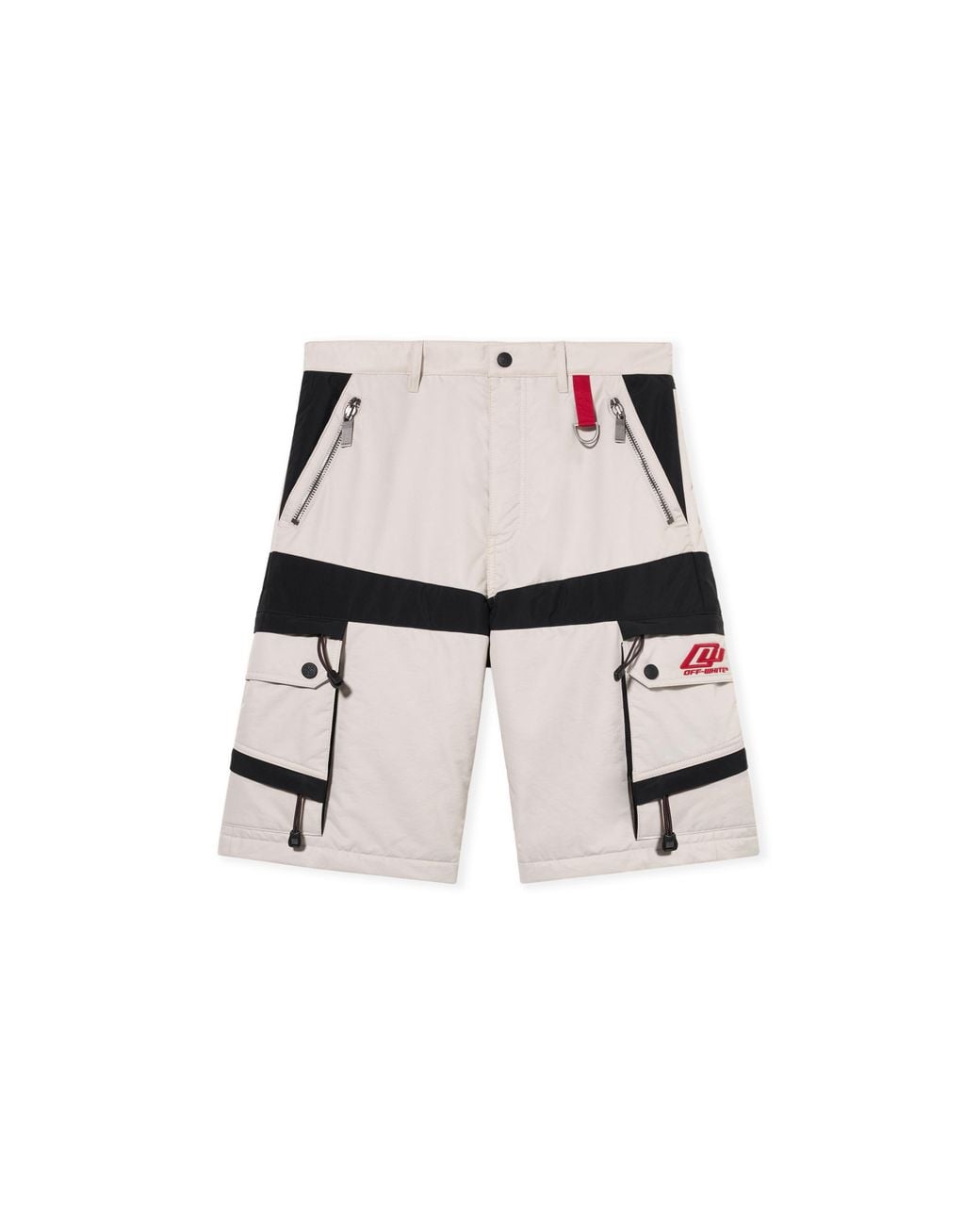 Off-White c/o Virgil Abloh White Sporty Nyl Cargo Shorts for men