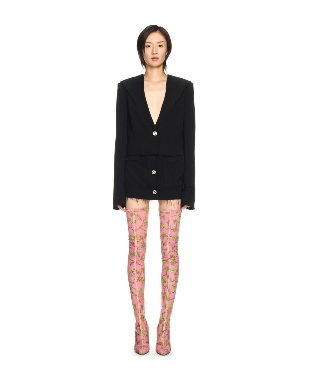 Off-White c/o Virgil Abloh Pink Crystal Printed Mesh Cuissard