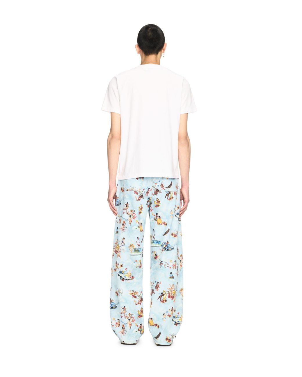 Off-White c/o Virgil Abloh White Fresco Print Straight Jeans for men