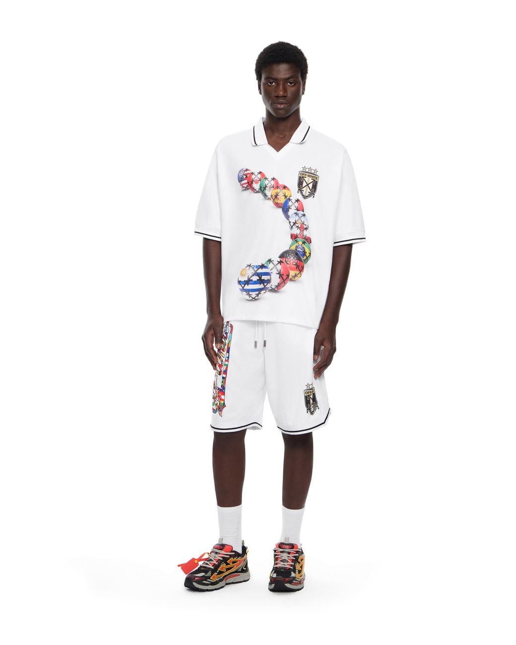 Off-White c/o Virgil Abloh White Soccer '26 Tech Shorts for men