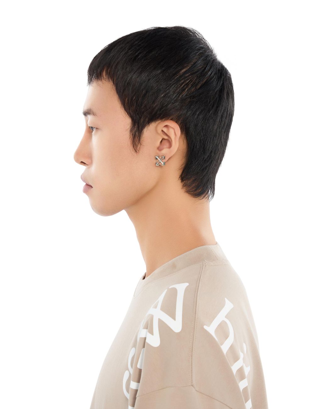 Off-White c/o Virgil Abloh Metallic Arrow Mono Earring for men