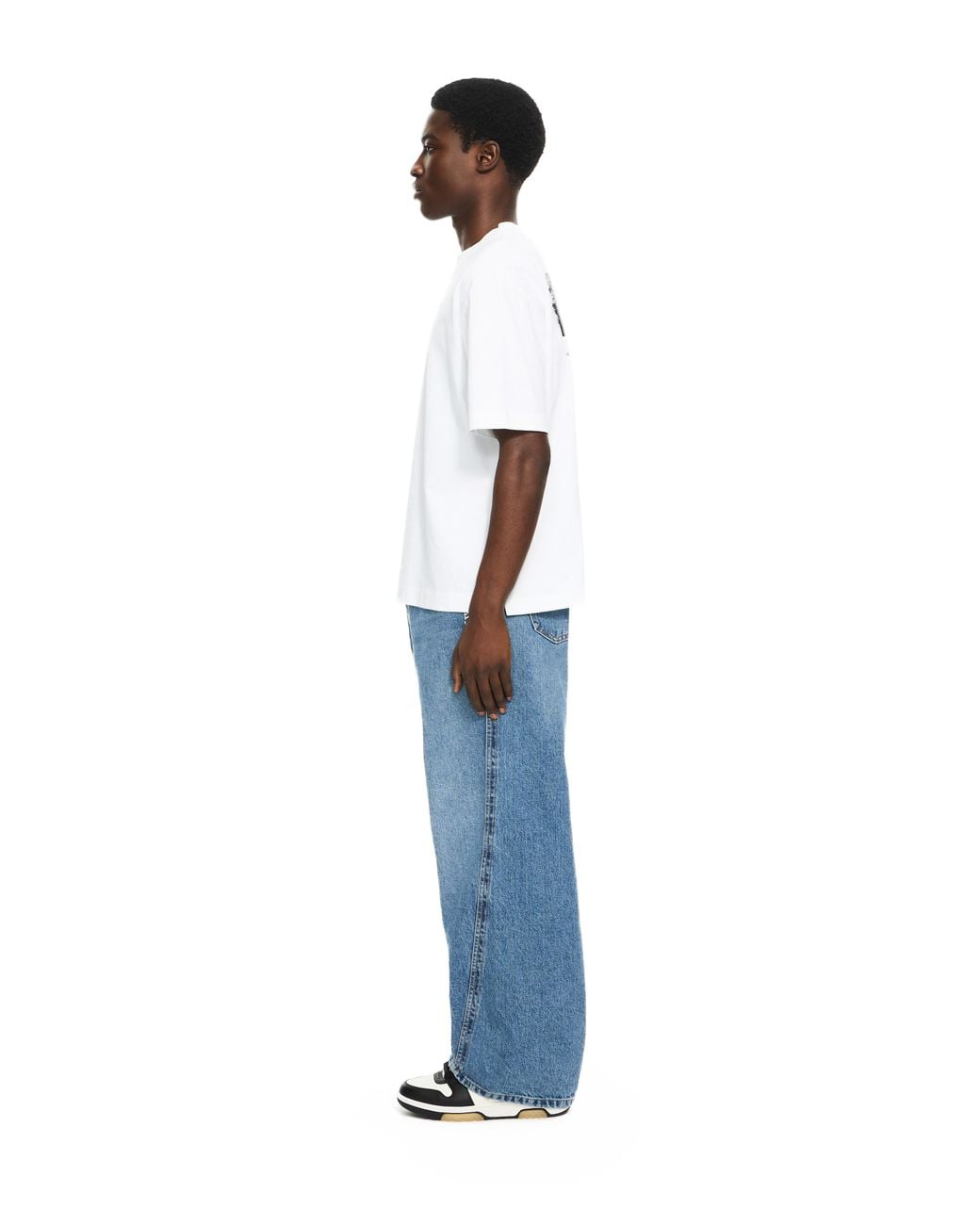 Off-White c/o Virgil Abloh Blue Half Arrow Twist Slouchy Jeans for men