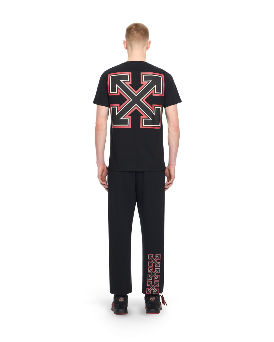 Off-White c/o Virgil Abloh Black Off- C/O Ac Milan Arrow Slim T-Shirt for men