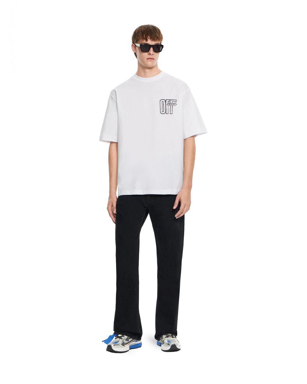 Off-White c/o Virgil Abloh White Motion Arrow Skate T-Shirt for men