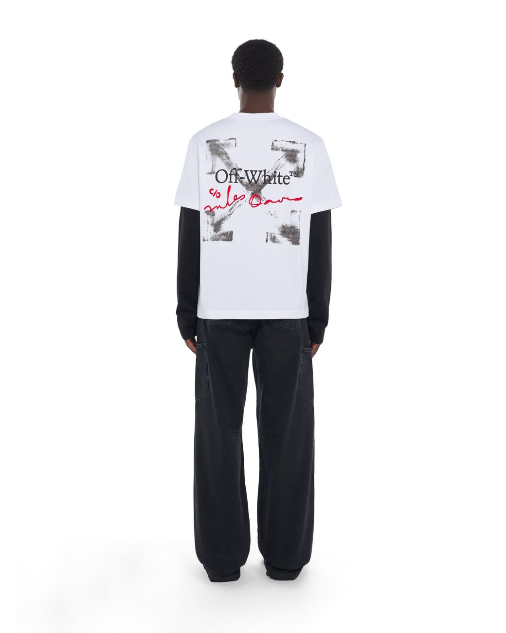 Off-White c/o Virgil Abloh White Miles Davis Yesternow Double Sleeve Regular Long Sleeve T-Shirt for men