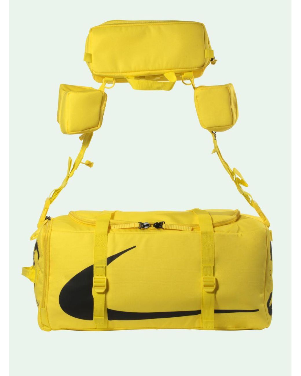 NIKE X OFF-WHITE Yellow Nike Duffle Bag